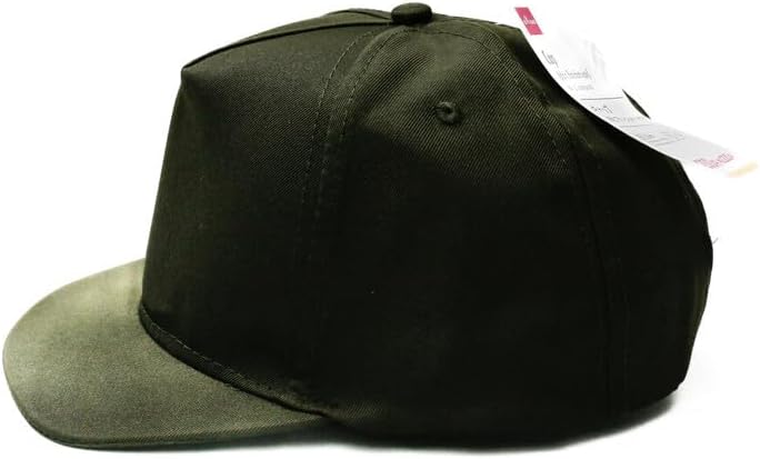 DAISO Adjustable Green Baseball Cap with Flat Short Visor - Image 2